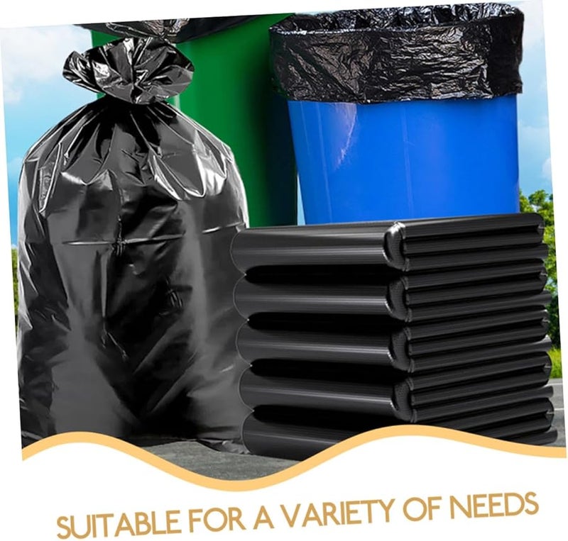 GARVALON أكياس قمامة تجارية ثقيلة 60x90 سم 50 قطعة أكياس نفايات متينة كبيرة السعة - Image 5